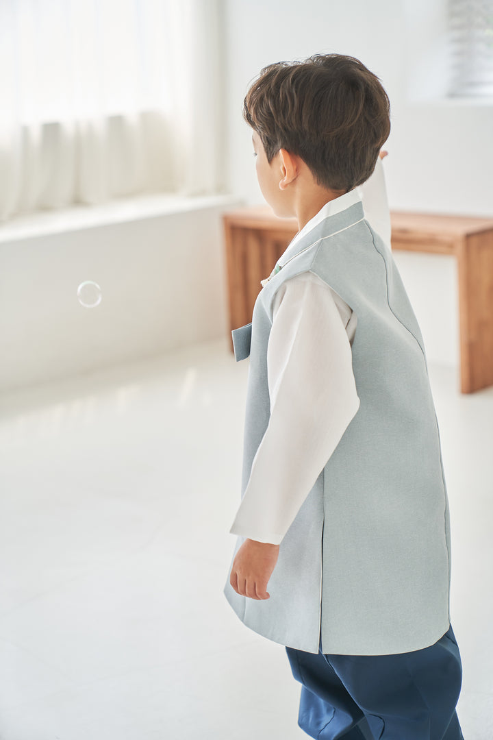Korean Traditional Boy Baby Hanbok Dol Party Celebration 1-10 Ages Pastel Blue &nbsp;OSB133