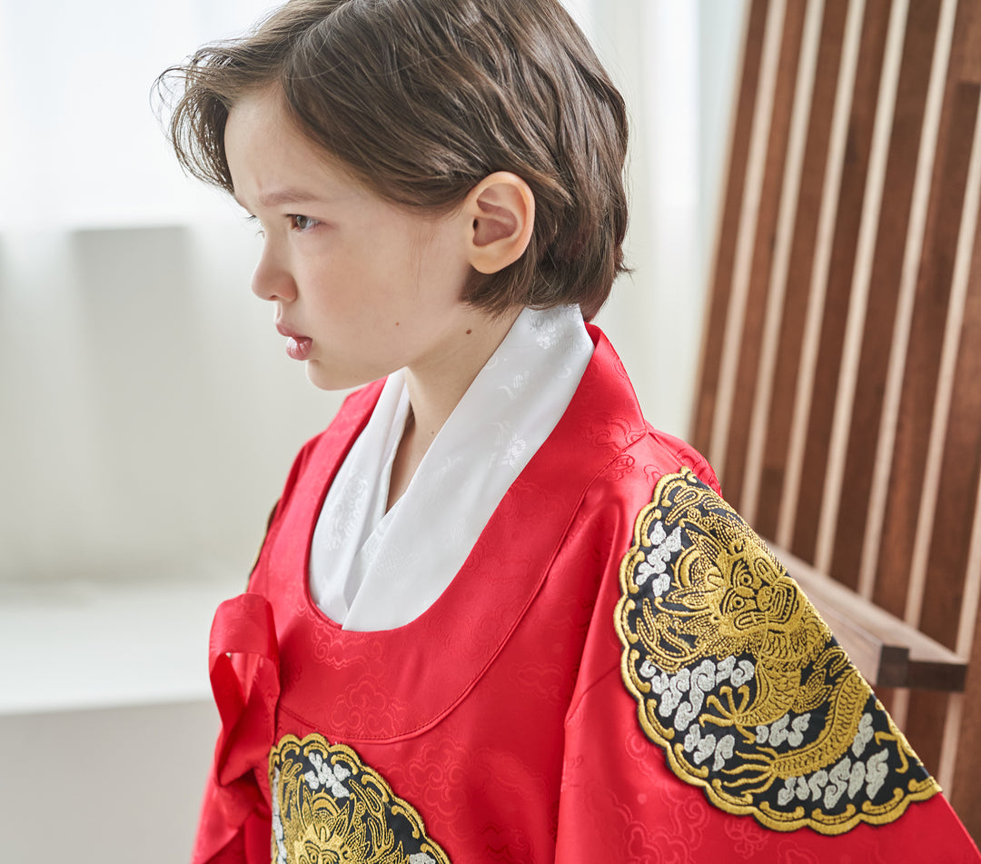 Korean Traditional King's Hanbok Boy Baby Dol Party Celebration 1st Birthday 1–10 Ages OGB108