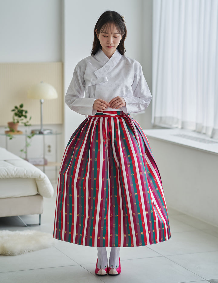 Korean Modern Daily Hanbok Casual Modernized Party Celebration Top Jeogori Oriental Silk SSN102