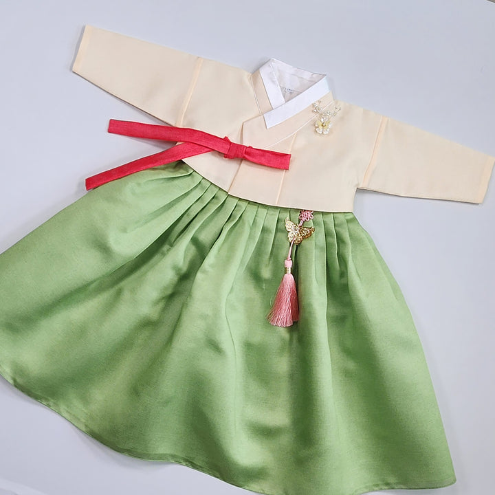 Korean Traditional Baby Girl Hanbok Clothing 1 Age Dol Party Celebration pastel 1–15 Ages OS172