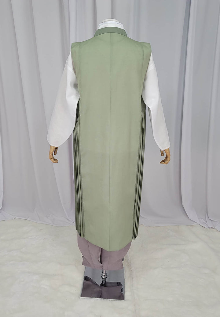 Korean Traditional Man Male Personal Custom Hanbok Khaki OSM162