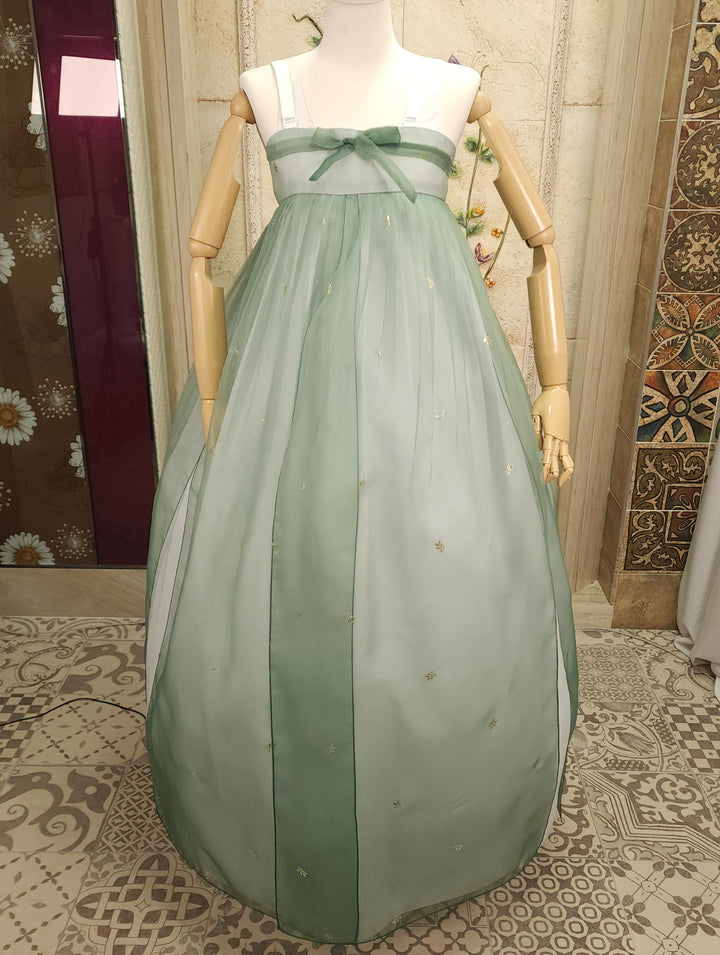 Korean Traditional Woman Personal Custom Hanbok Wedding Party Ceremony Ivory Green Khaki OSW012