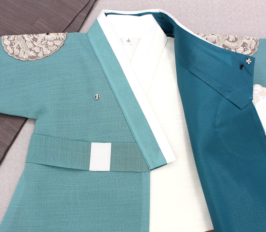 Korean Traditional Boy Baby Hanbok Dol Baikil Party Celebration 100th-10 Years&nbsp; Green DDB109