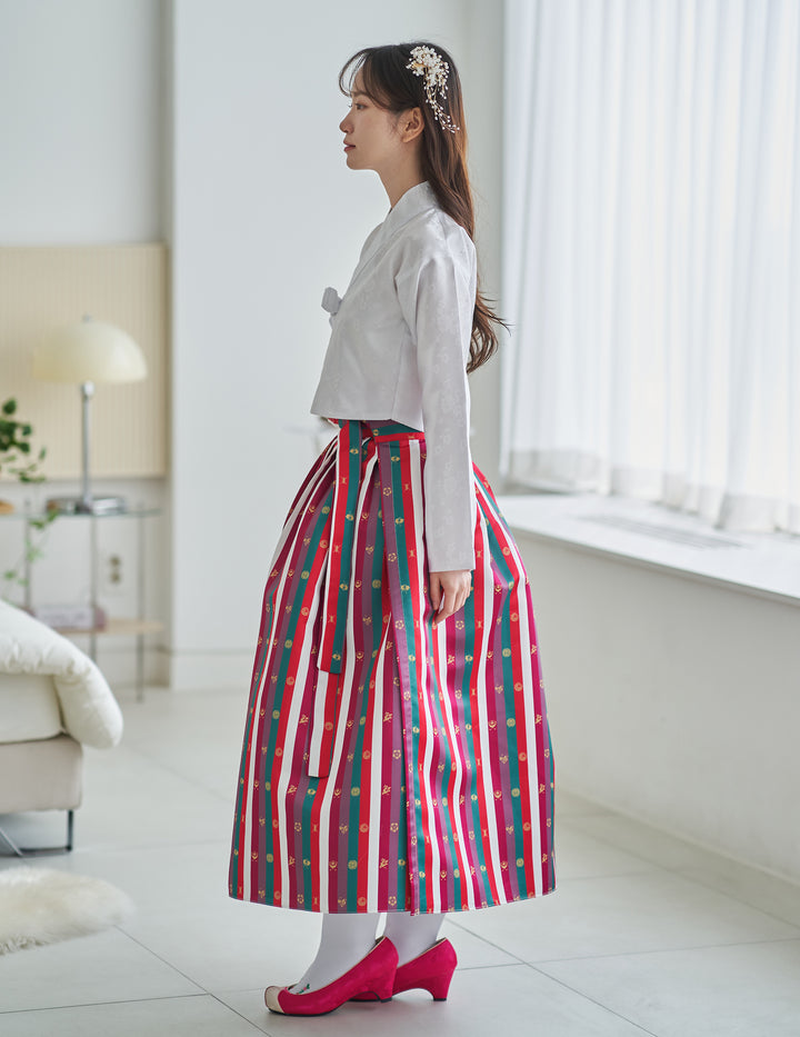 Korean Modern Daily Hanbok Casual Modernized Party Celebration Top Jeogori Oriental Silk SSN102