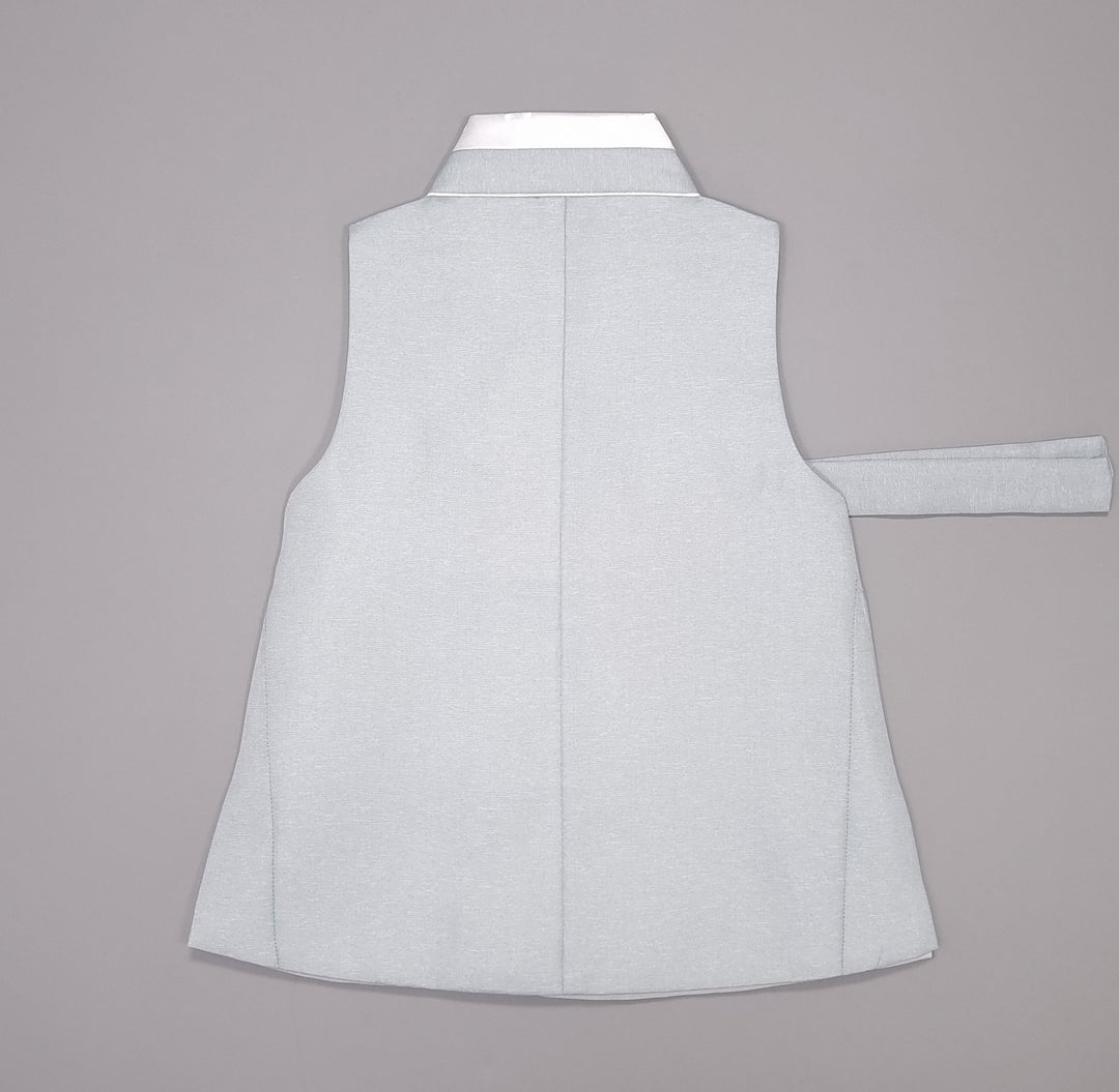 Hanbok Boy Baby Korea Traditional Clothing Set First Birthday Celebration Party 100th Birth Celebration 1–15 years Baby Dusty Blue HGB108