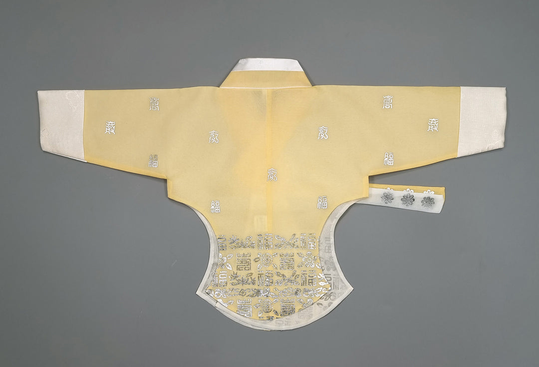 Hanbok Girl Baby Korea Traditional Clothing Set First Birthday Celebration Party 100th Birth Celebration 1-10 years Yellow Green