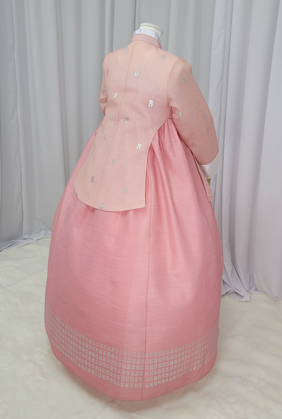 Korean Traditional Woman Personal Custom Hanbok Wedding Party Ceremony High Quality Print Dangui 당의 Queen Princess Design Hanbok Pink OSW148