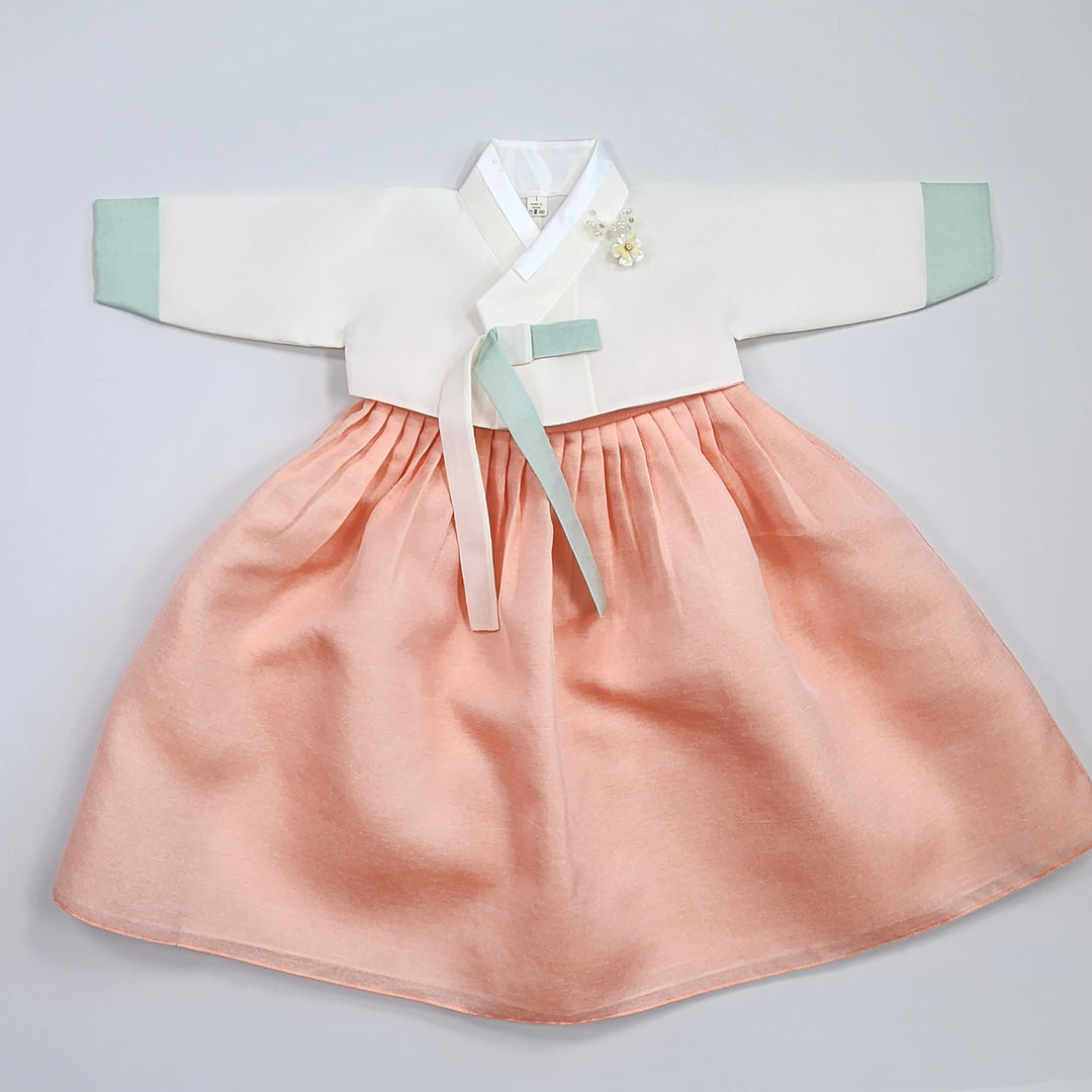 Korean Traditional Baby Girl Hanbok Clothing 1 Age Dol Party Celebration pastel 1–15 Ages OS175