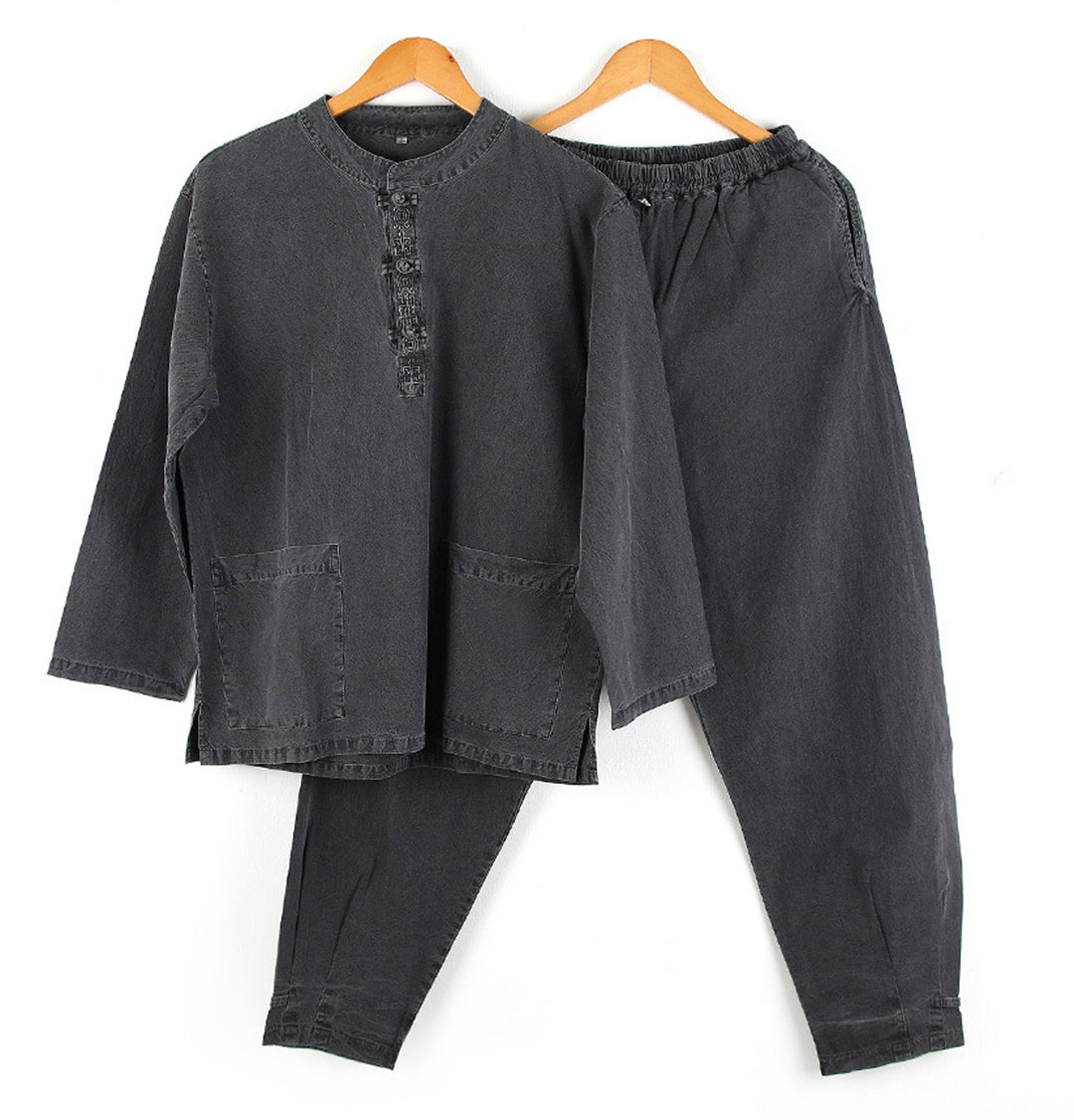 Korean Hanbok Washed Cotton Common Use Man Woman Casual Daily Clothing Pants JH102