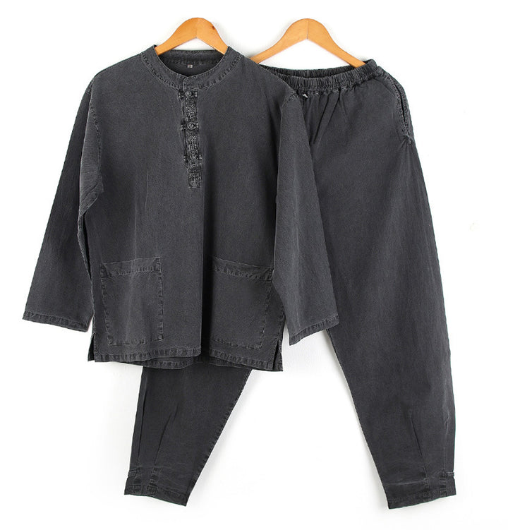 Korean Hanbok Washed Cotton Common Use Man Woman Casual Daily Clothing Pants JH102