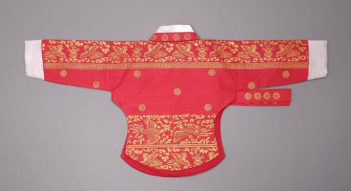 Hanbok Dress Girl Baby Korea Traditional Clothing Set First Birthday Celebration Party 100th Birth1–15 years Gold Print HG132