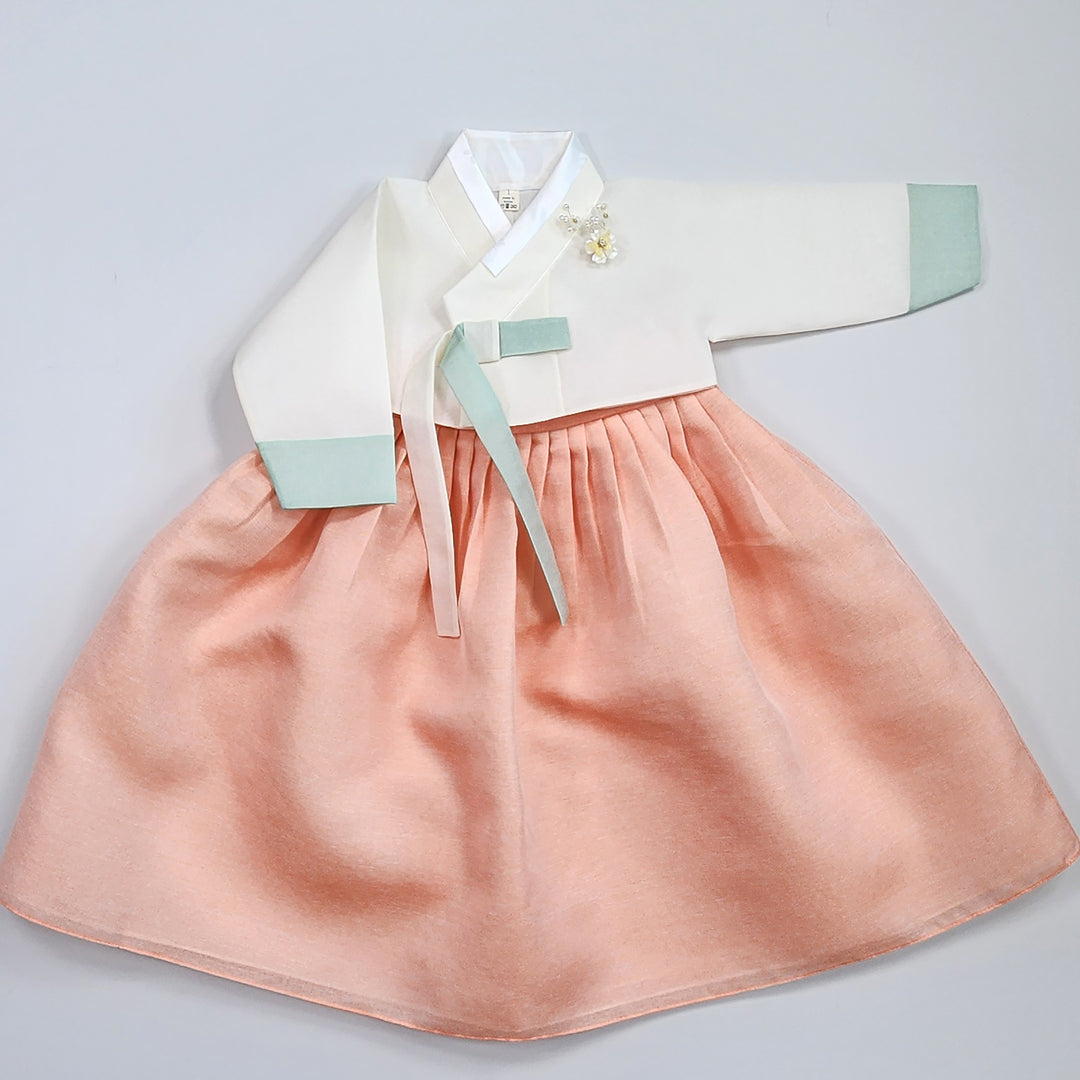 Korean Traditional Baby Girl Hanbok Clothing 1 Age Dol Party Celebration pastel 1–15 Ages OS175