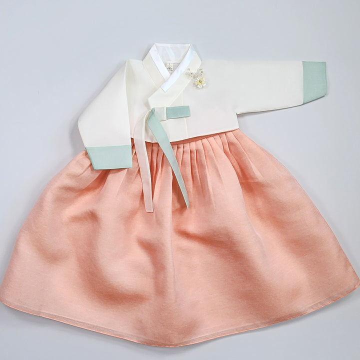 Korean Traditional Baby Girl Hanbok Clothing 1 Age Dol Party Celebration pastel 1–15 Ages OS175