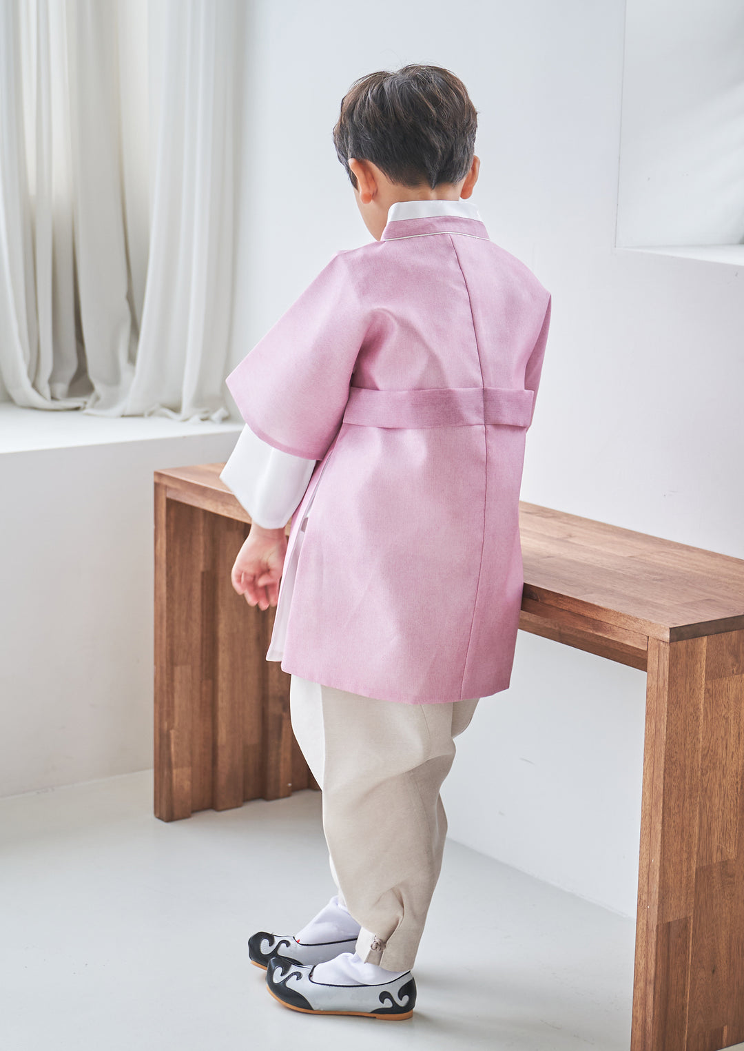 Korean Traditional Boy Baby Hanbok Dol Party Celebration 1-10 Ages Pink OSB132