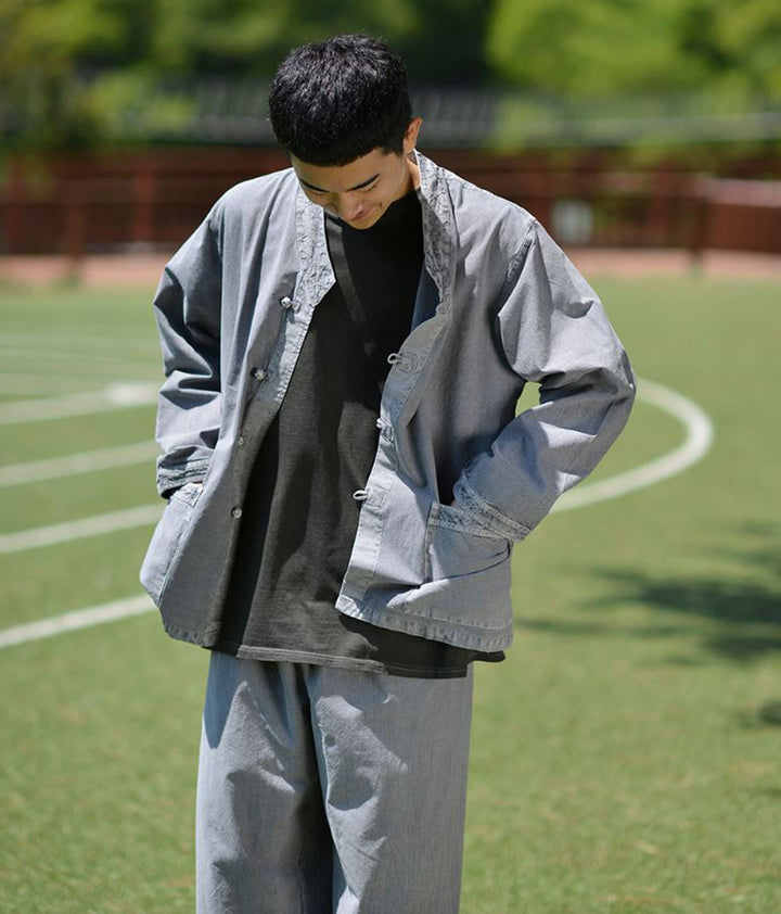 Korean Hanbok Washed Cotton Common Use Man Woman Casual Daily Clothing BTS Long Sleeve Gray 10042