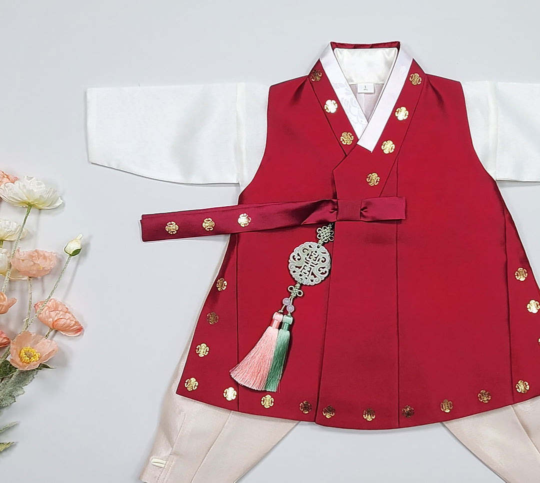Korean Traditional&nbsp;Hanbok&nbsp;Boy Baby Dol Baikil Party Celebration 100th-10 Ages 1st Birthday GHB201