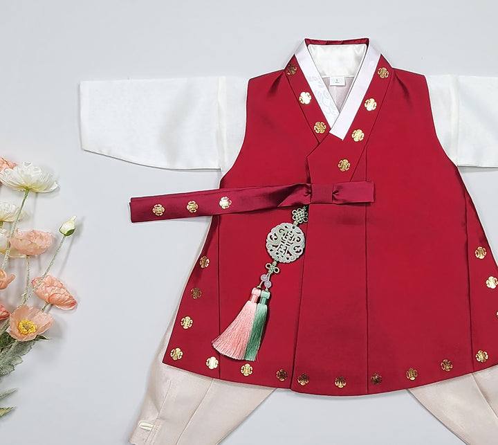 Korean Traditional&nbsp;Hanbok&nbsp;Boy Baby Dol Baikil Party Celebration 100th-10 Ages 1st Birthday GHB201