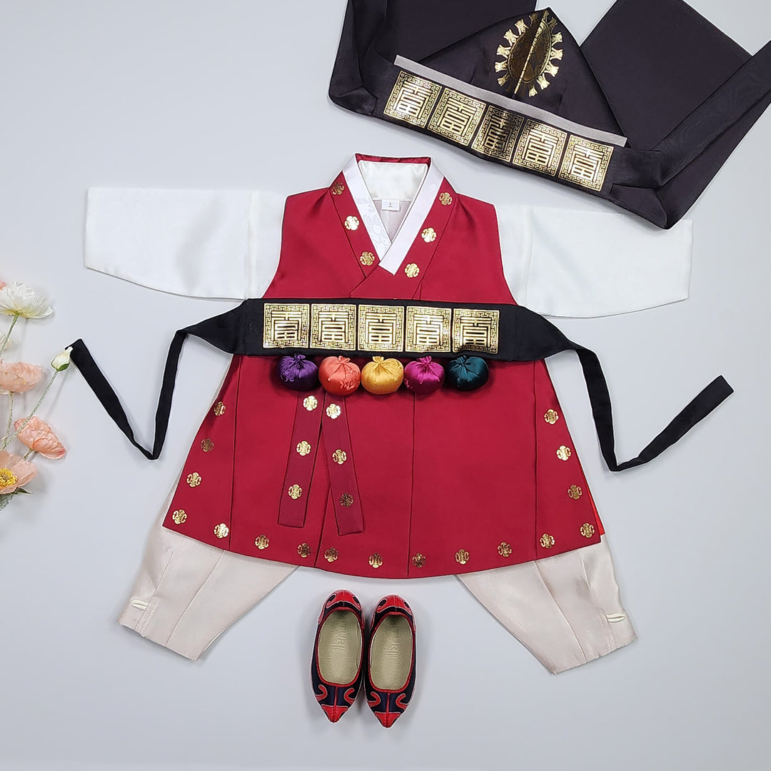 Korean Traditional&nbsp;Hanbok&nbsp;Boy Baby Dol Baikil Party Celebration 100th-10 Ages 1st Birthday GHB201