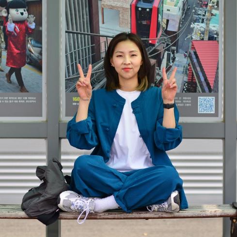 Korean Hanbok Washed 17's Dyed Cotton Common Use Man Woman Casual Daily Clothing BTS Vivid Blue 24014