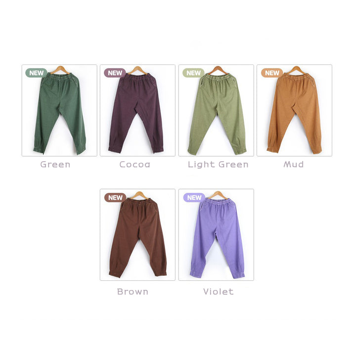 Korean Hanbok Washed Cotton Common Use Man Woman Casual Daily Clothing Pants JH106