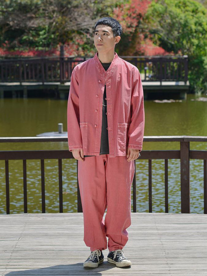 Korean Hanbok Washed Cotton Common Use Man Woman Casual Daily Clothing BTS Long Sleeve Indipink 10042