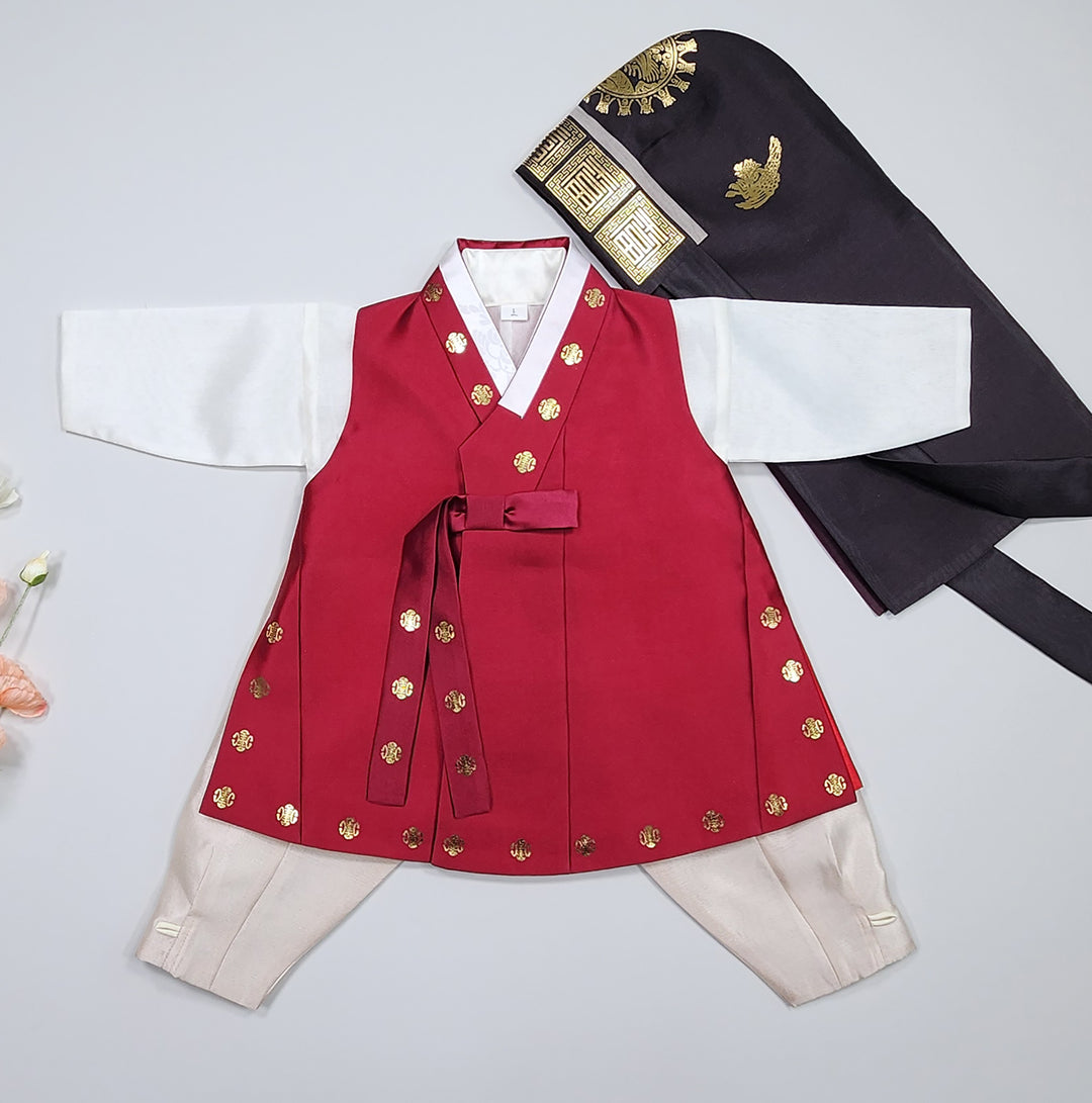 Korean Traditional&nbsp;Hanbok&nbsp;Boy Baby Dol Baikil Party Celebration 100th-10 Ages 1st Birthday GHB201