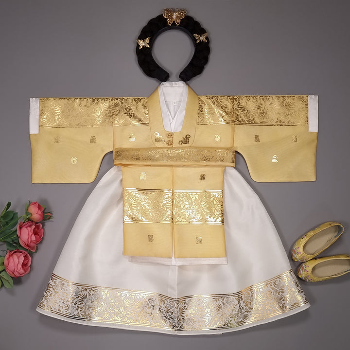Korean Traditional Baby Girl Premium Hanbok Clothing Princess Design 1 Age 1st First Birthday Dol Party Celebration&nbsp; GOG504