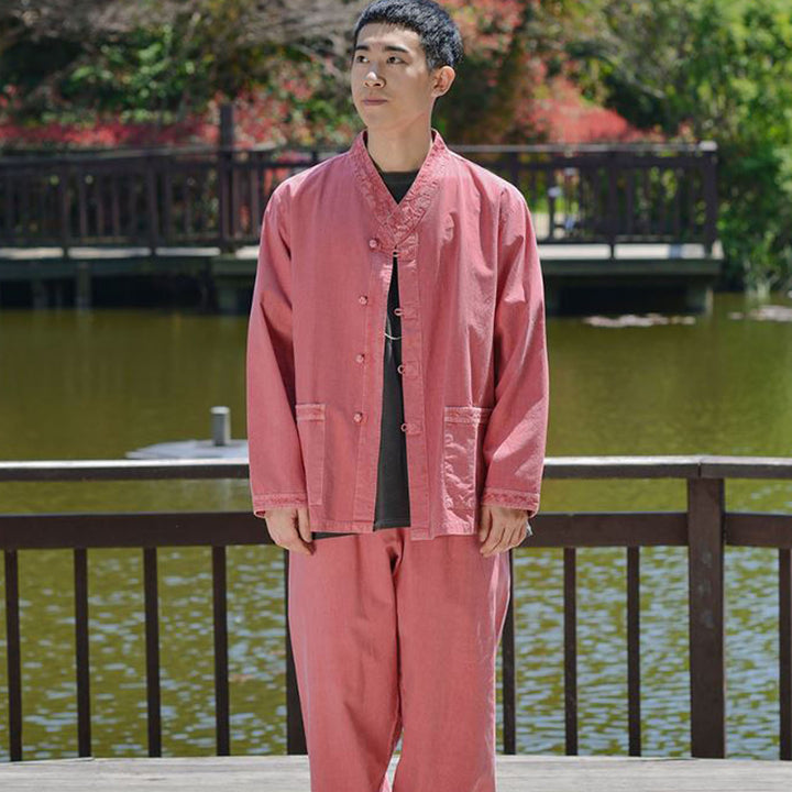 Korean Hanbok Washed Cotton Common Use Man Woman Casual Daily Clothing BTS Long Sleeve Indipink 10042