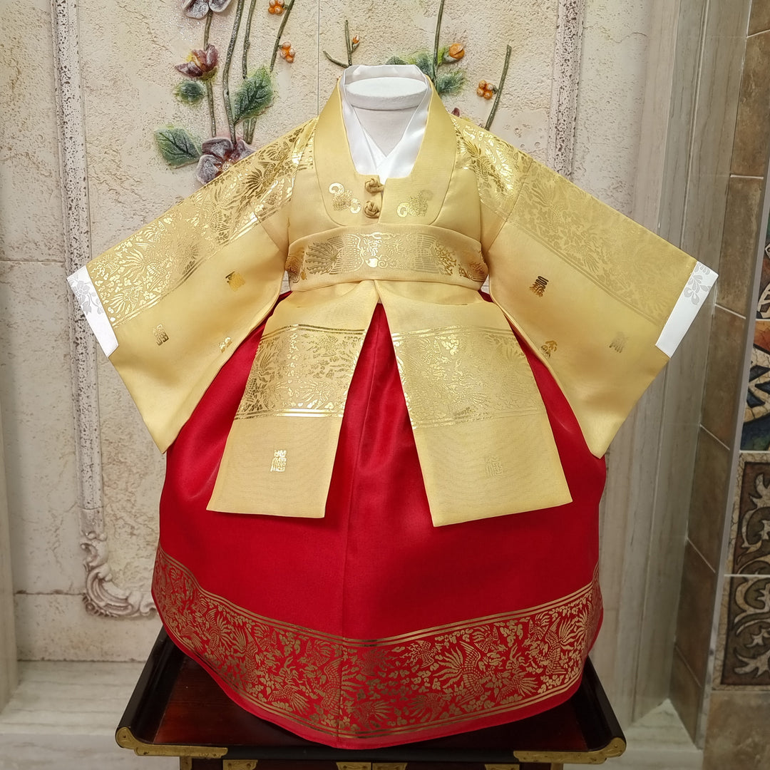 Korean Traditional Baby Girl Premium Hanbok Clothing Princess Design 1 Age 1st First Birthday Dol Party Celebration&nbsp; GOG503