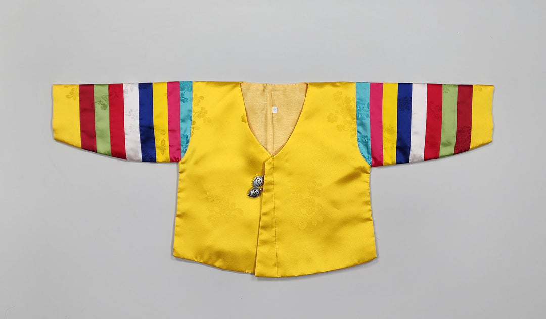 Korean Traditional Boy Baby Hanbok Dol Party Celebration 1 Ages Yellow GBH109