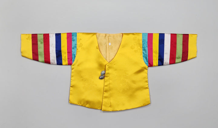 Korean Traditional Boy Baby Hanbok Dol Party Celebration 1 Ages Yellow GBH109
