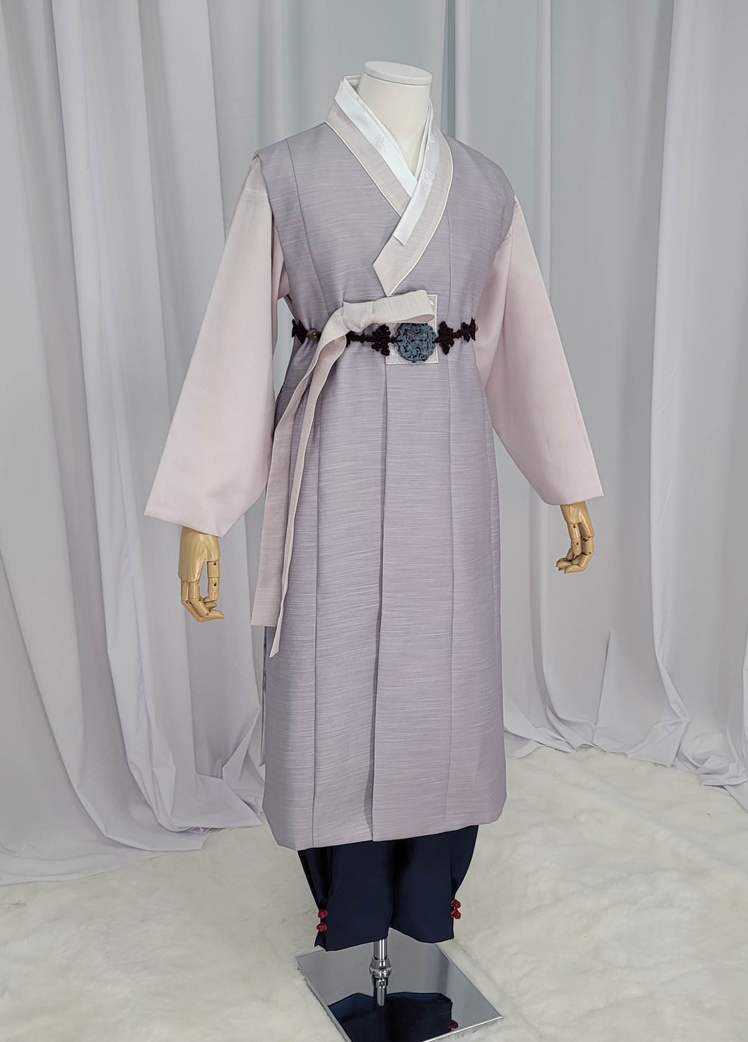 Korean Traditional Man Male Personal Custom Hanbok Violet OSM163