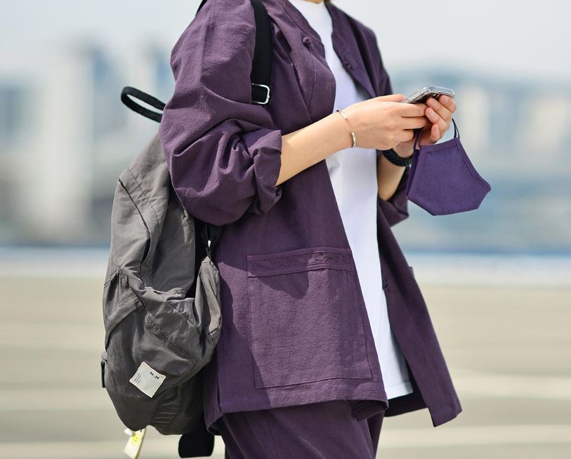 Korean Hanbok Washed 17's Dyed Cotton Common Use Man Woman Casual Daily Clothing BTS Dark Purple 24014