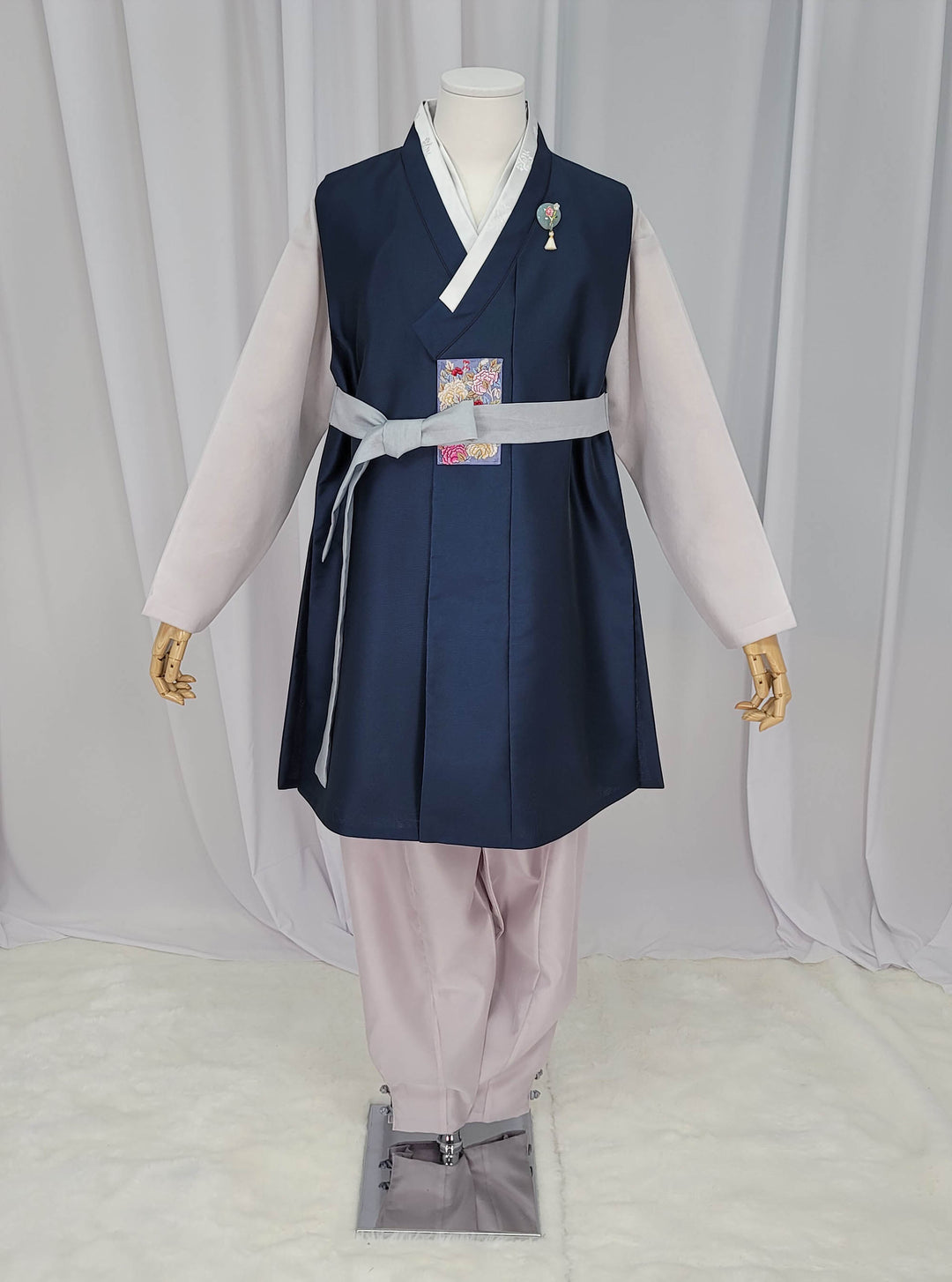 Korean Traditional Man Male Personal Custom Hanbok Teal OSM166