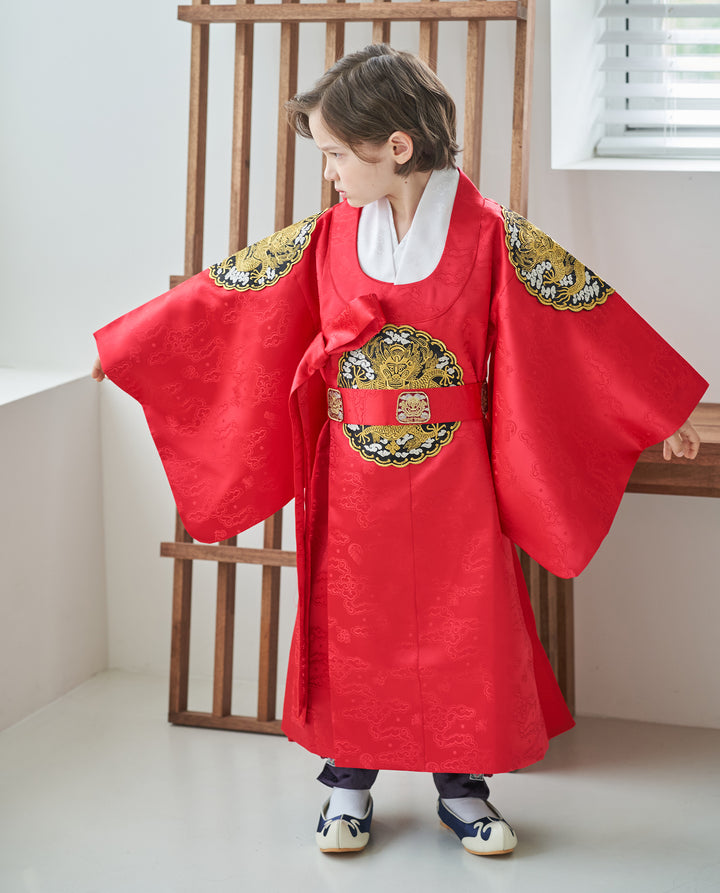 Korean Traditional King's Hanbok Boy Baby Dol Party Celebration 1st Birthday 1–10 Ages OGB108