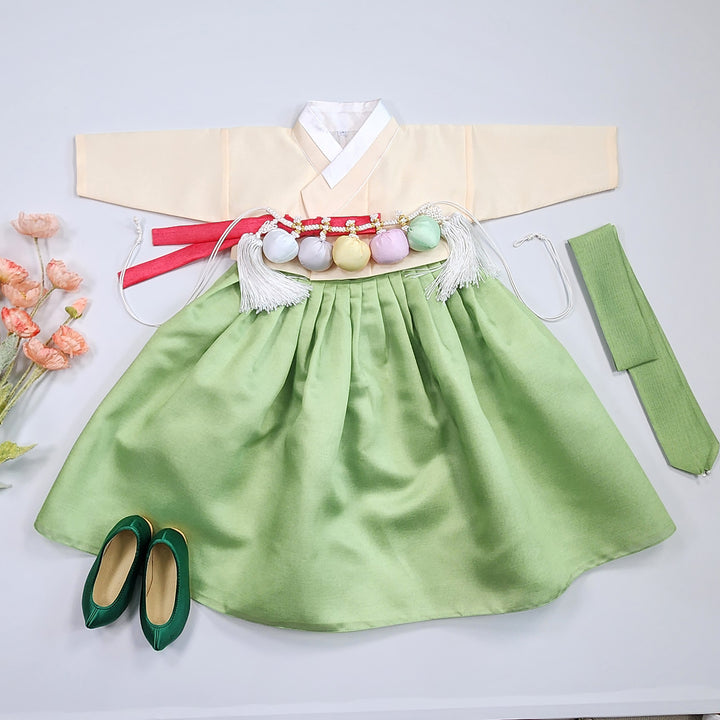 Korean Traditional Baby Girl Hanbok Clothing 1 Age Dol Party Celebration pastel 1–15 Ages OS172