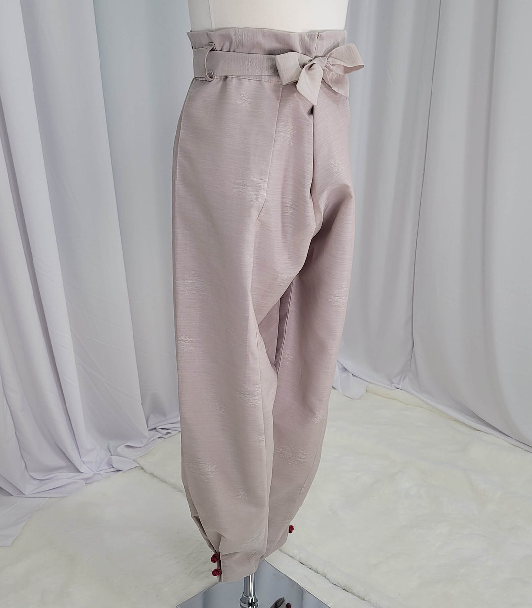 Korean Traditional Man Personal Custom Hanbok Pants Beige Wedding Party Ceremony OSM141