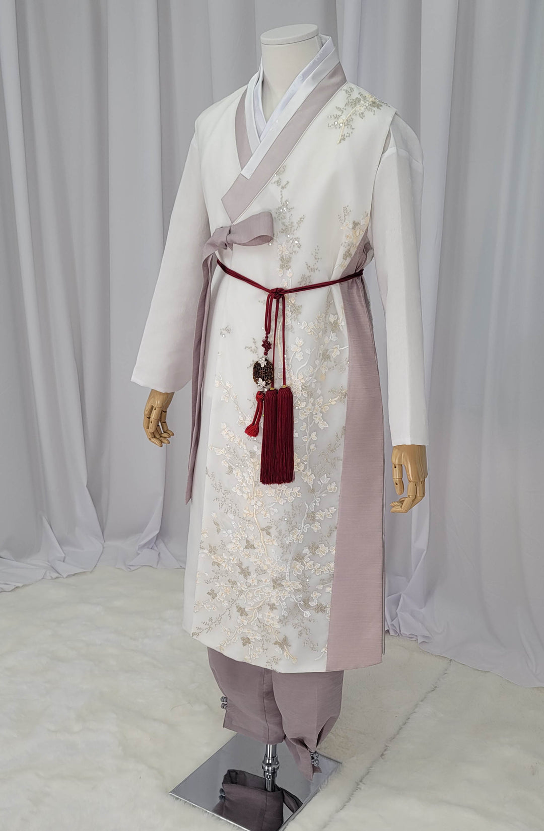 Korean Traditional Man Male Personal Custom Hanbok See Through Flower OSM161