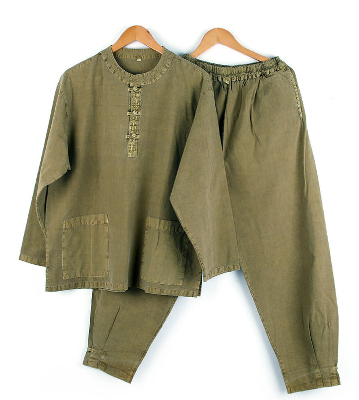 Korean Hanbok Washed Cotton Common Use Man Woman Casual Daily Clothing Pants JH102