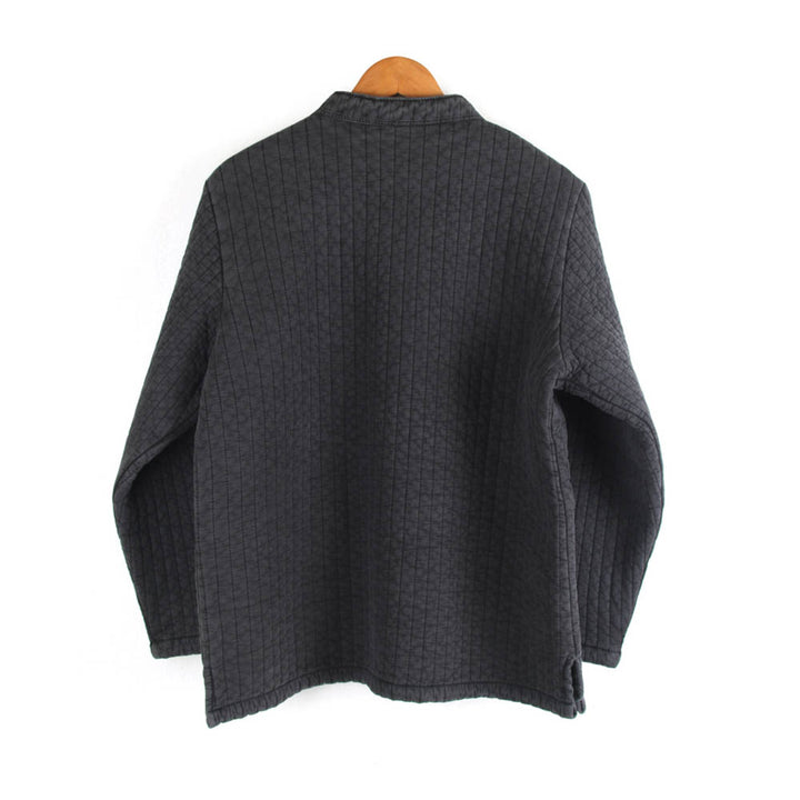 Korean Hanbok Washed Cotton Common Use Man Woman Casual Daily Quilted Jacket Pants Set Winter Charcoal JH113