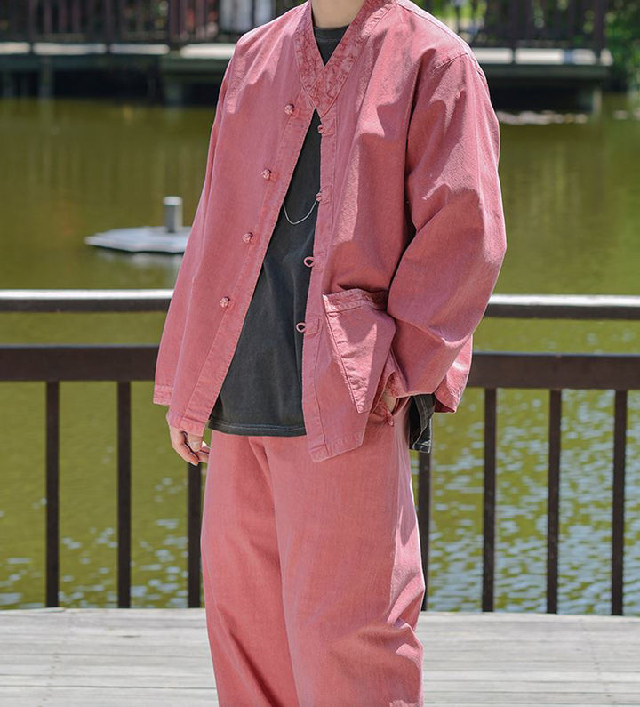 Korean Hanbok Washed Cotton Common Use Man Woman Casual Daily Clothing BTS Long Sleeve Indipink 10042