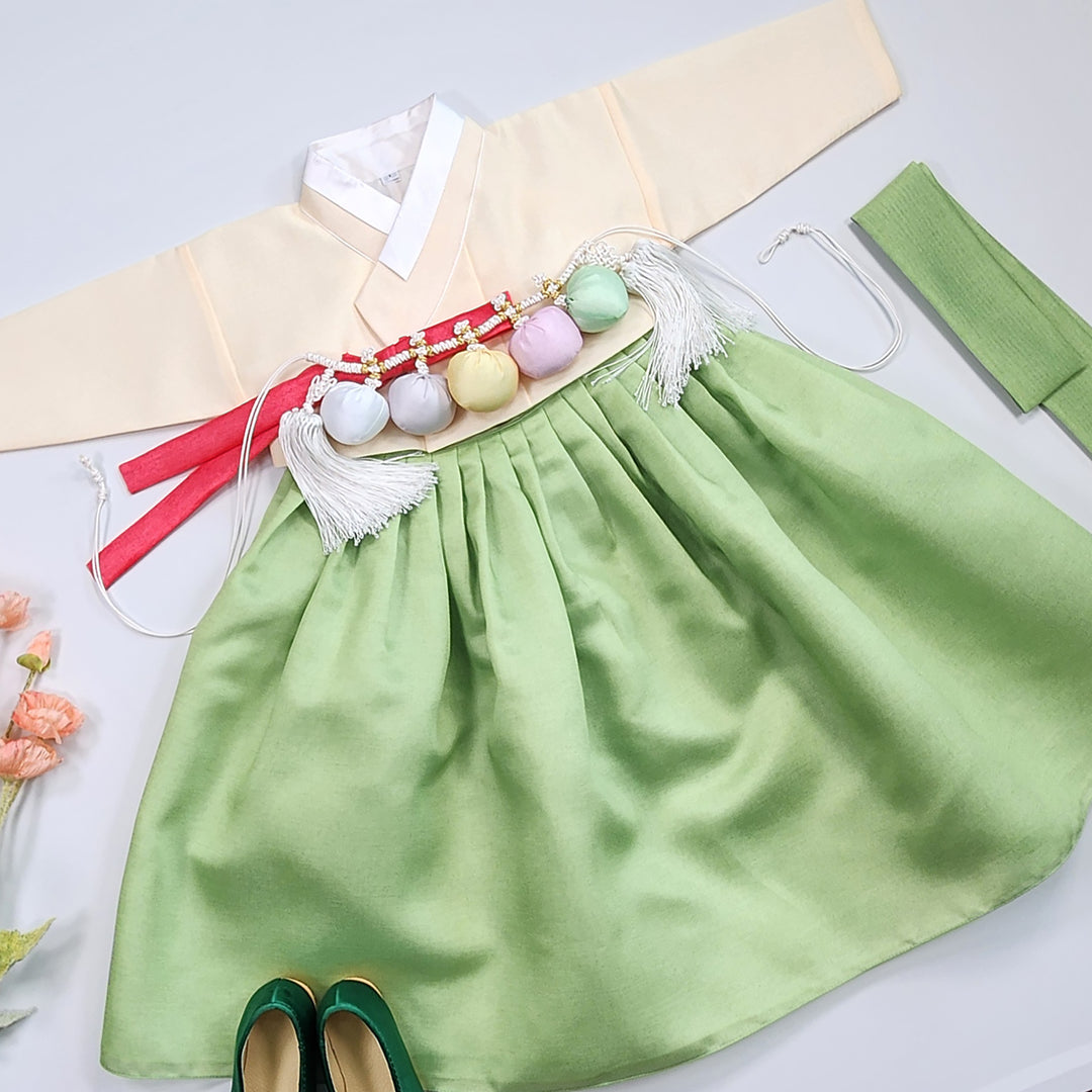 Korean Traditional Baby Girl Hanbok Clothing 1 Age Dol Party Celebration pastel 1–15 Ages OS172