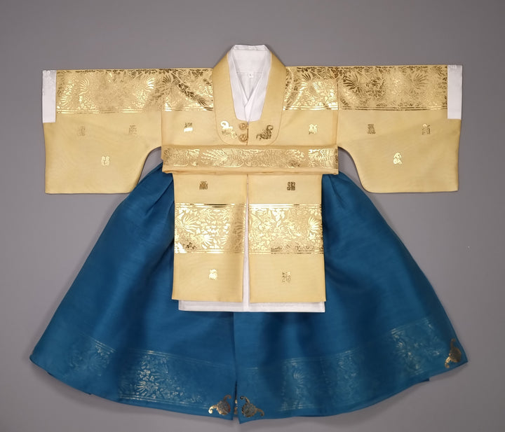 Korean Traditional Baby Girl Premium Hanbok Clothing Princess Design 1 Age 1st First Birthday Dol Party Celebration&nbsp; GOG505