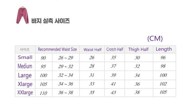 Korean Hanbok Washed Cotton Common Use Man Woman Casual Daily Clothing Pants JH102