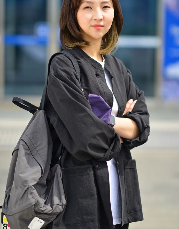 Korean Hanbok Washed 17's Dyed Cotton Common Use Man Woman Casual Daily Clothing BTS Black 24014