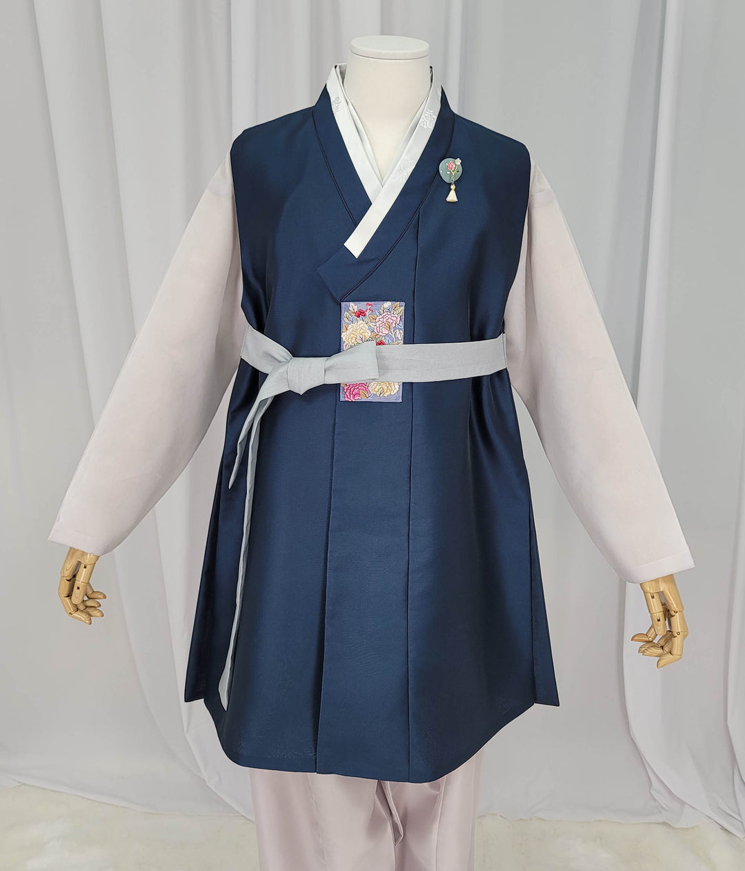 Korean Traditional Man Male Personal Custom Hanbok Teal OSM166