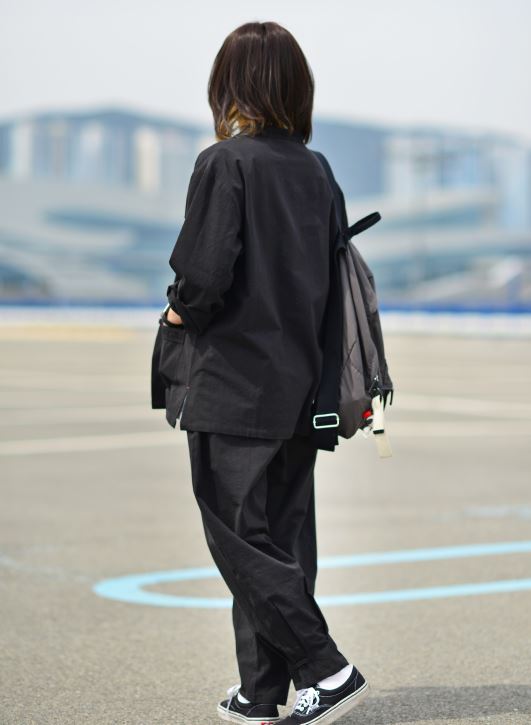 Korean Hanbok Washed 17's Dyed Cotton Common Use Man Woman Casual Daily Clothing BTS Black 24014