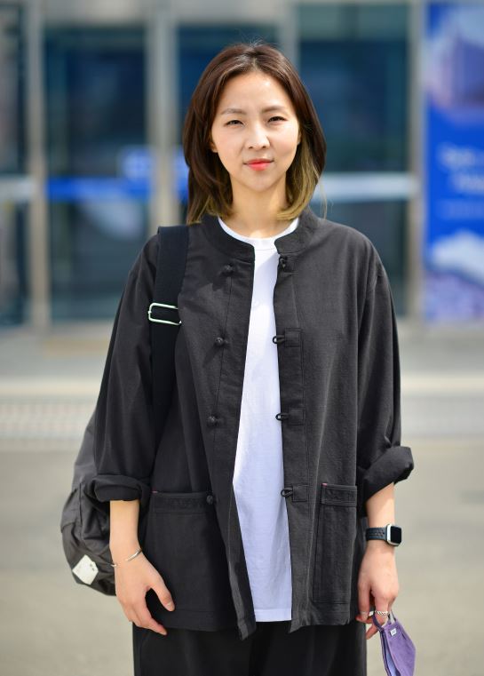 Korean Hanbok Washed 17's Dyed Cotton Common Use Man Woman Casual Daily Clothing BTS Black 24014