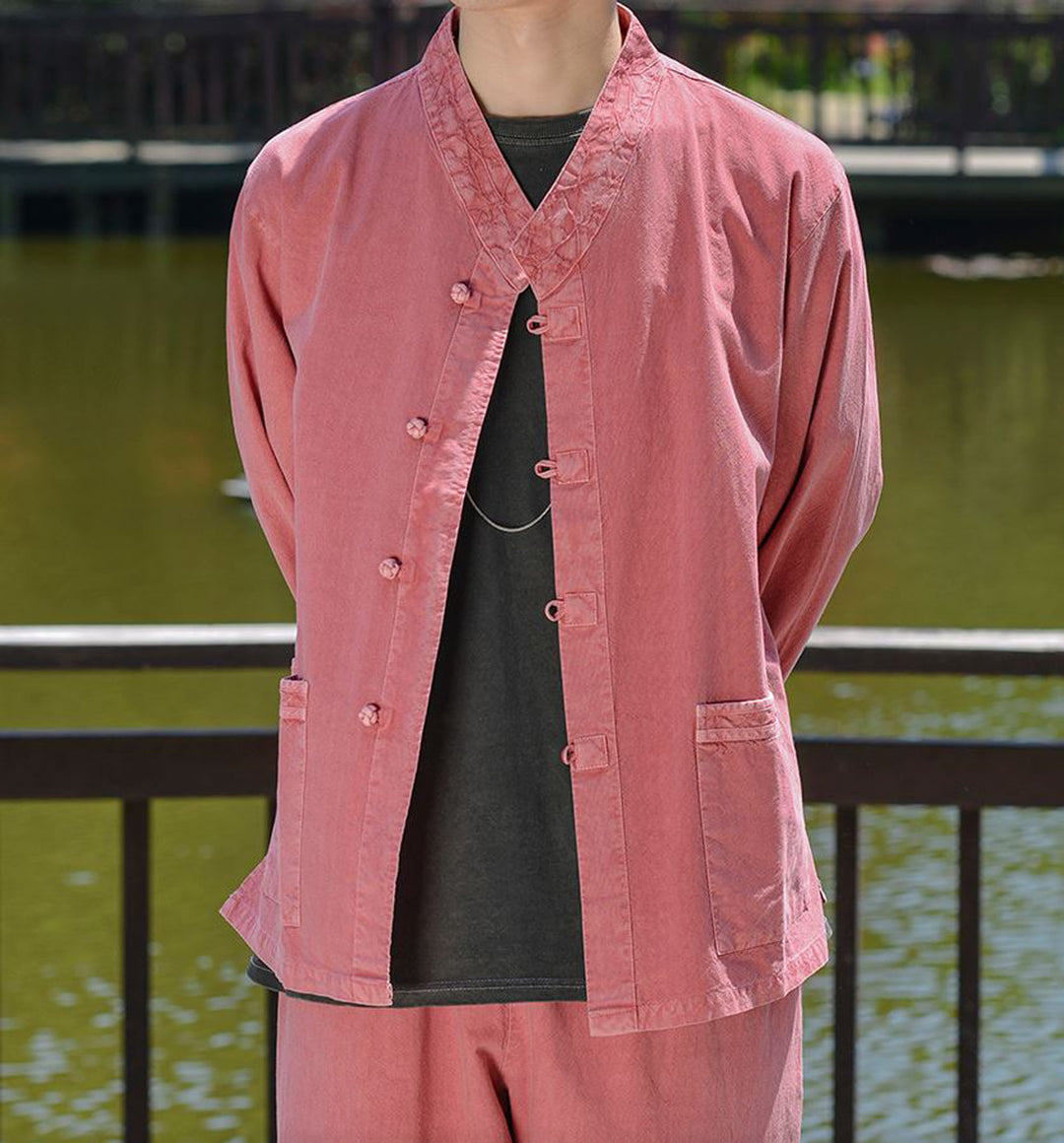 Korean Hanbok Washed Cotton Common Use Man Woman Casual Daily Clothing BTS Long Sleeve Indipink 10042