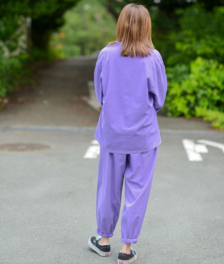 Korean Hanbok Washed Cotton Common Use Man Woman Casual Daily Clothing 3/4 Sleeve BTS 10097 Violet